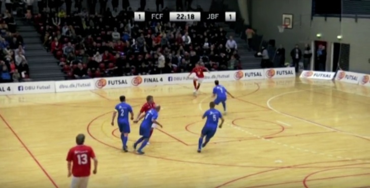 Danish Futsal International and Futsal star in the making, Mads Falck