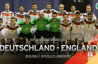 Germany's first official international Futsal matches in Hamburg against England