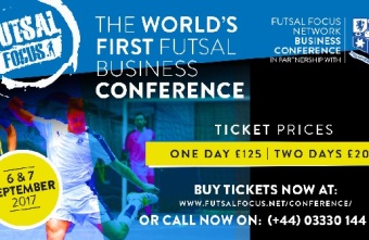 What are the aims of the Futsal Focus Network Business Conference?