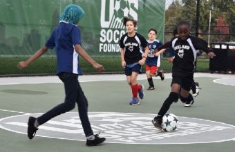 U.S. Soccer Foundation installed its 410 futsal pitch with 1,100 planned by 2026