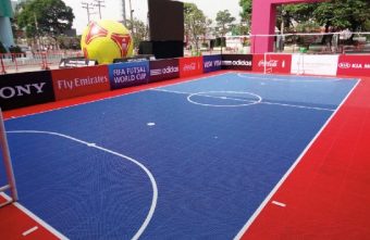 Changing pitch-size for young Futsal players