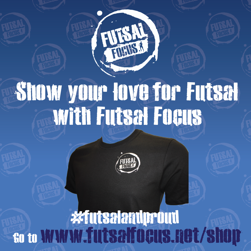 Show your love for Futsal with Futsal Focus this summer and buy one of our T-Shirts Today on the Futsal Focus Shop #futsalandproud
