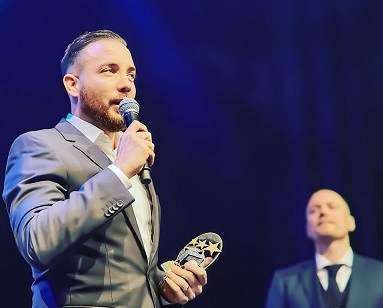 Swedish Futsal International Kristian Legiec receives awards from futsal and football gala