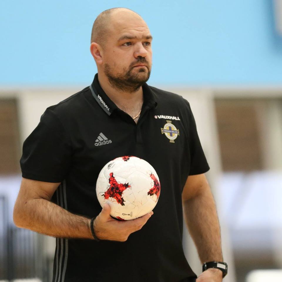 Darius Dielininkaitis, head coach of Northern Ireland’s Futsal champions, Futsal Club Sparta Belfast