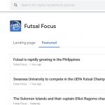 Futsal Focus landing page