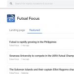 Futsal Focus landing page