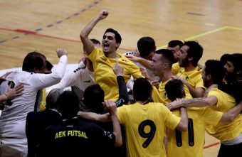 The biggest success in AEK's futsal history was achieved in the Champions League