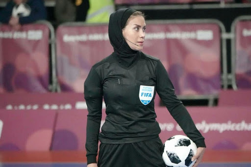 Gelareh Nazemi Iran's pioneering referee will officiate at the 2021 FIFA Futsal World Cup