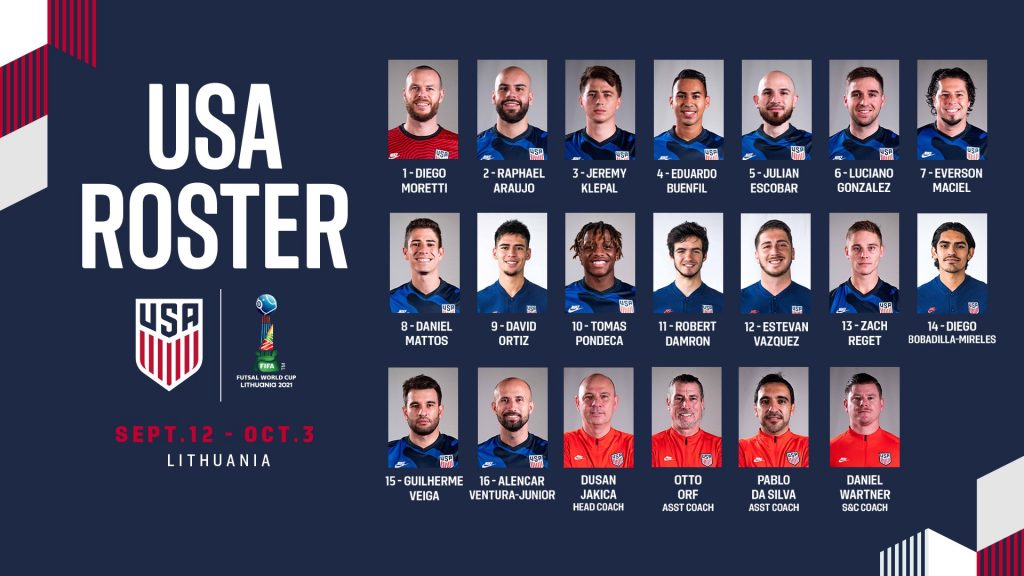 The United States of America take on the Group of Death - 2021 FIFA Futsal World Cup