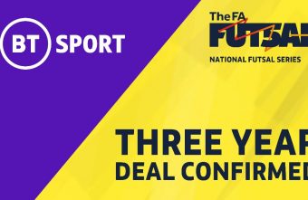 The National Futsal Series in England signs a 3 year deal with BT Sport