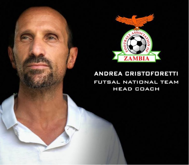 Andrea Cristoforetti new head coach of the Zambia National Futsal team