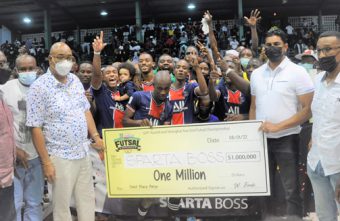 Over 2,000 fans attend futsal final in Guyana between Sparta Boss and Bent Street