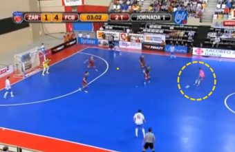 Spatiotemporal coordination behaviours in futsal are guided by informational game constraints