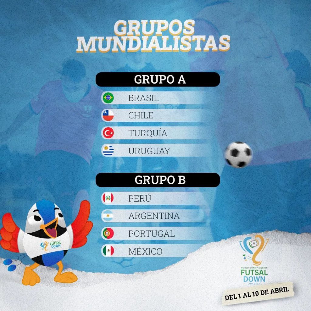 The draw for the third World Cup Futsal Down 2022 held in Lima