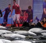 Ukrainian refugees in Futsal Arena of Ciorescu, Moldova