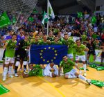 Palma Futsal celebrating their qualification to the Champions League