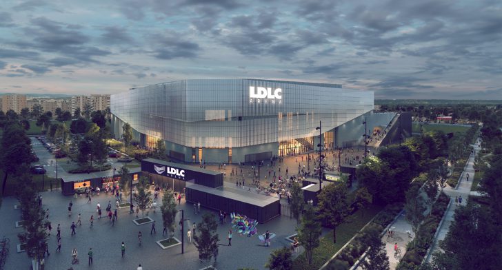 The design for the new 16,000 capacity Olympique Lyonnais Groupe indoor venue in Lyon, France