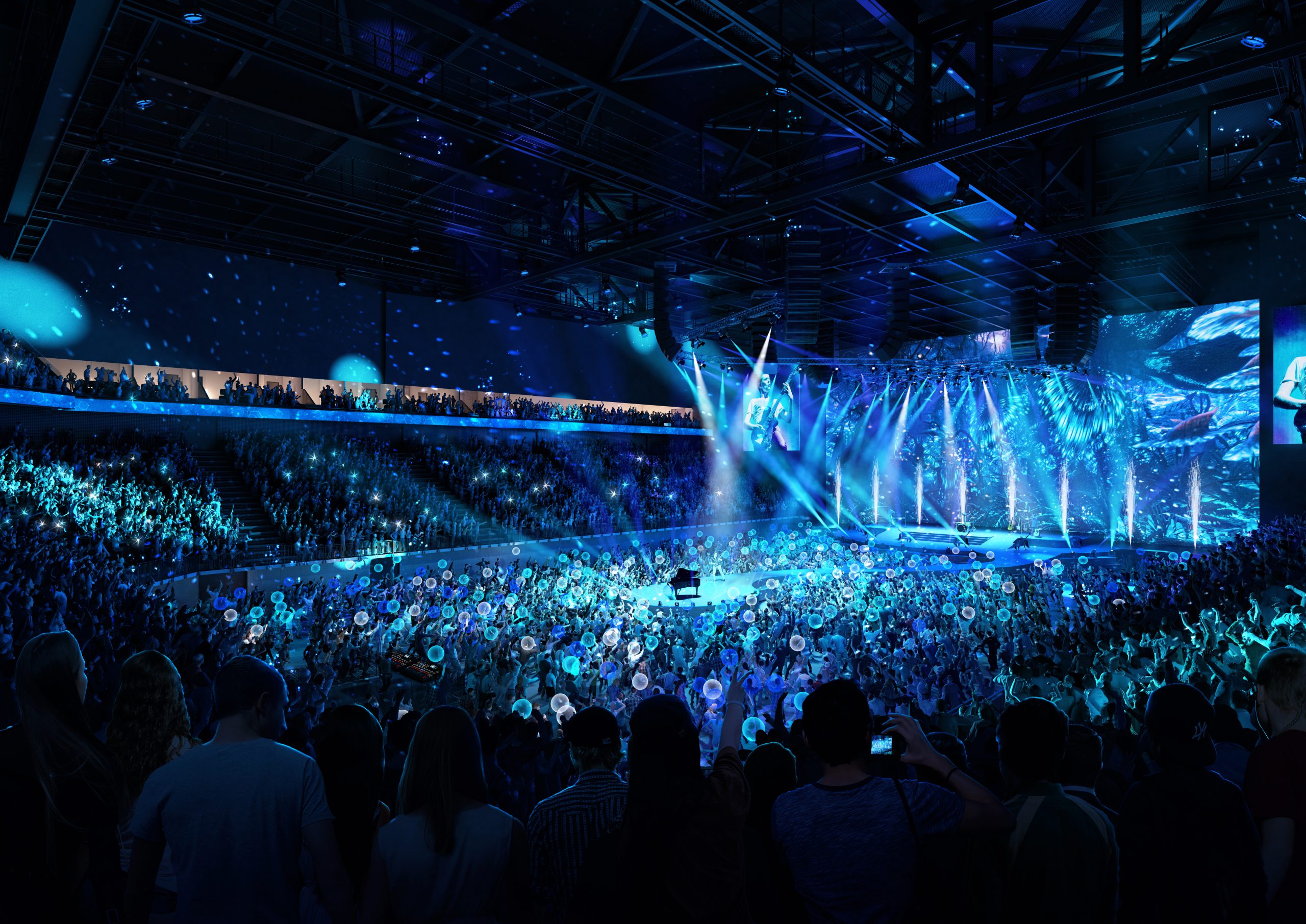 The design for the new 16,000 capacity Olympique Lyonnais Groupe indoor venue in Lyon, France