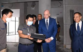 FIFA President tours new futsal and match operation centre in Bangkok, Thailand