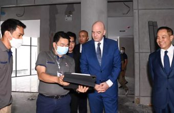 FIFA President tours new futsal and match operation centre in Bangkok, Thailand