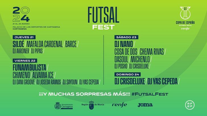 Cartagena will host the inaugural edition of Futsal Fest at the Futsal Cup of Spain